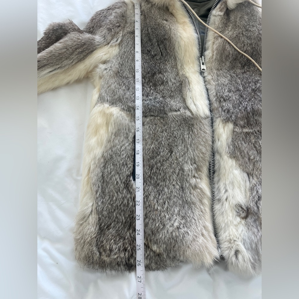 Real Rabbit Fur Coat - Picture 11 of 12